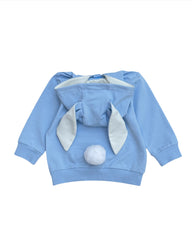 Blue jersey Bunny hoodie