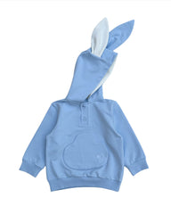 Blue jersey Bunny hoodie