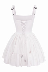 Rochie corset mini Porcelain White