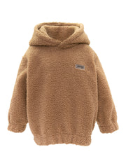 Brown Unisex Kids Hoodie Cuddle Up