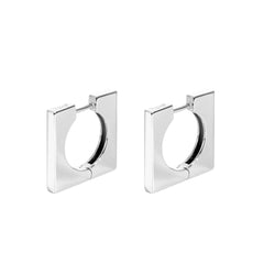 Square Earrings Sterling Silver