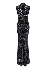 Rochie cu Trena Audra, Neagra