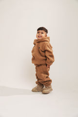 Brown Unisex Kids Pants Cuddle Up