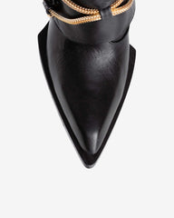 Ciocate din Piele Western Rich Bitch, Negre