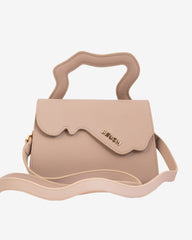 Geanta de Piele "Leak", Bej