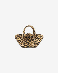 Geanta Mini de Piele "Boat", Leopard