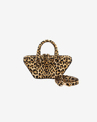Geanta Mini de Piele "Boat", Leopard
