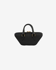 Geanta Mini de Piele "Boat", Neagra