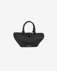 Geanta Mini de Piele "Boat", Neagra