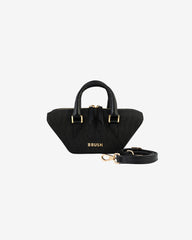 Geanta Mini de Piele "Boat", Neagra