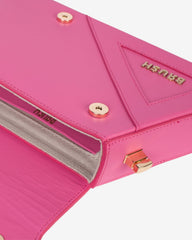 Geanta Mini de Piele "Ruler", Roz