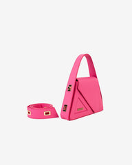 Geanta Mini de Piele "Ruler", Roz