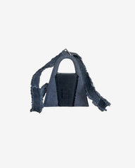 Geanta Mini din Denim "Lock", Neagra