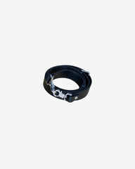 Geanta Mini de Piele cu Lant "Lock", Neagra