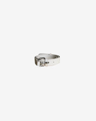 Geanta Mini de Piele "Lock", Off White