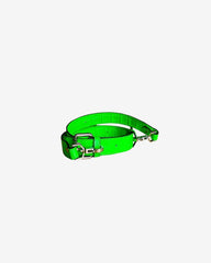 Neon Green Leather Minnie Lock Bag