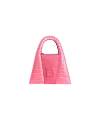 Pink Croc Letaher Minnie Lock Bag