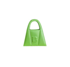 Geanta de piele mini Lock verde