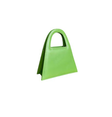 Geanta de piele mini Lock verde