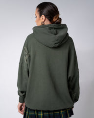 Hanorac cu Rupturi Unisex, Khaki