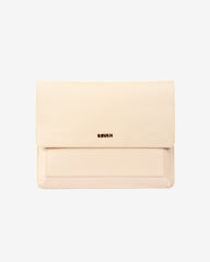 Husa Piele pentru Laptop, Crem