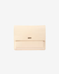 Husa Piele pentru Laptop, Crem