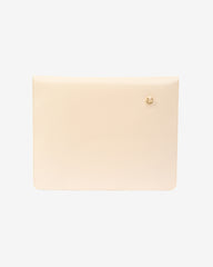 Husa Piele pentru Laptop, Crem