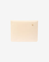 Husa Piele pentru Laptop, Crem