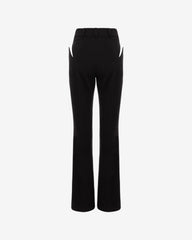 Jeans Retro cu Despicatura Laterala, Negri