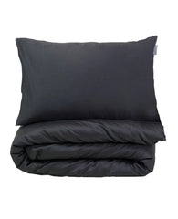 Grey Anthracite Satin Cotton Bed Linen