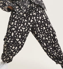 Trousers with Numerical Print