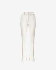 Pantaloni din Bumbac cu Cusaturi, Albi