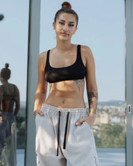 Pantaloni Cargo Largi cu Buzunare, Bej