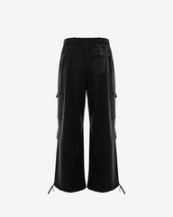 Pantaloni Cargo Largi cu Buzunare, Negri