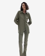 Camasa din Piele Vegana, Verde Olive