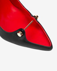 Pantofi din Piele Harlot, Negri