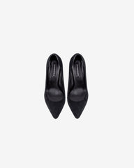 Pantofi din Piele Intoarsa Alice, Negri