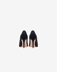 Pantofi din Piele Intoarsa Alice, Negri