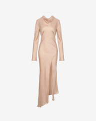Rochie din Satin Infinity, Bej