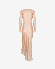 Rochie din Satin Infinity, Bej