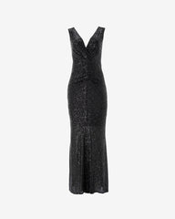 Rochie Lunga din paiete "All Eyes on You", Neagra