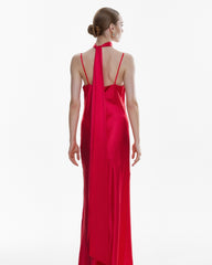 Rochie Lunga din Matase, Rosie
