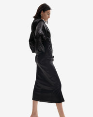 Rochie Midi din Matase, Neagra