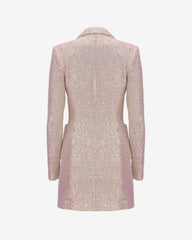 Rochie cu Paiete Party Starter, Roz Pudrat
