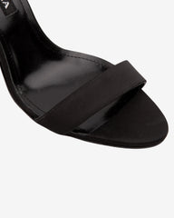 Sandale din Satin Anya, Negre