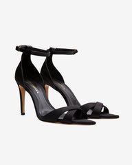 Sandale din Satin Thea, Negre