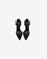 Sandale din Satin Thea, Negre