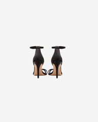 Sandale din Satin Thea, Negre