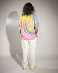 Tricou Universal Oversized, Tie Dye Rainbow